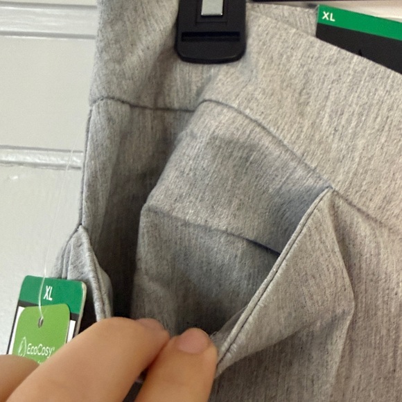 NWT Hilary Radley Pull On Pants XL Gray Tummy Control Stretch Ankle Work Pants - Picture 3 of 6